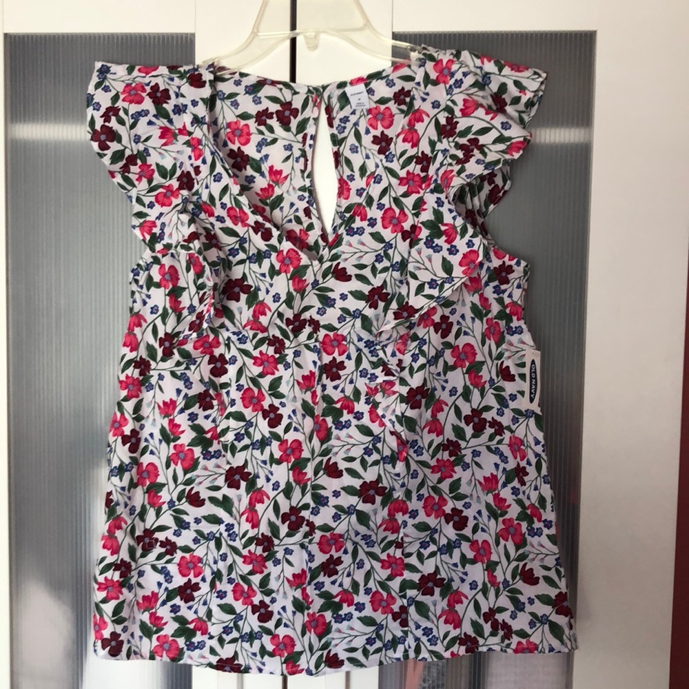Floral Ruffles Blouse (brand new!)